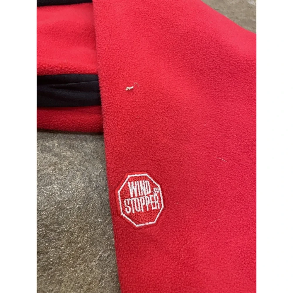 The North Face‎ Jacket Mens Medium Red Black Summit Series Windstopper Fleece